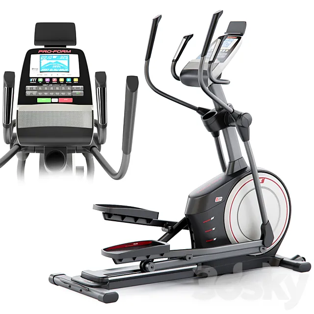 Elliptical trainer ProForm Endurance 520 E. Ellipse 3DS Max Model