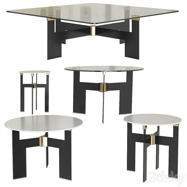 ELLIS Minotti coffee tables 3dsMax Model