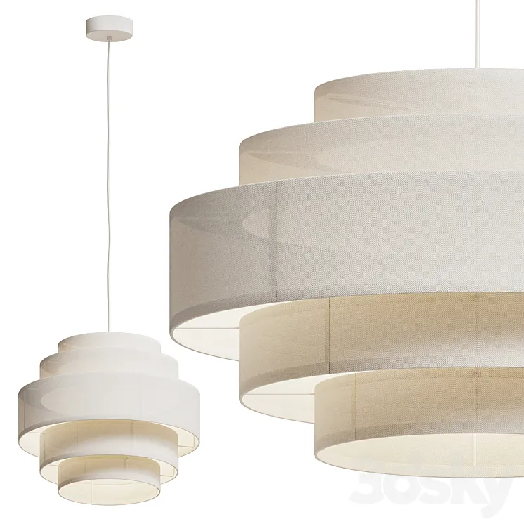 Ellos Home Ceiling Lamps Miguel Two Size 3DS Max Model