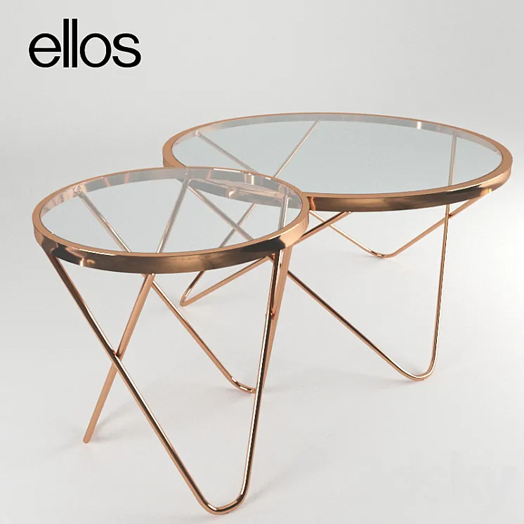 Ellos home coffee table melissa 45 3DS Max