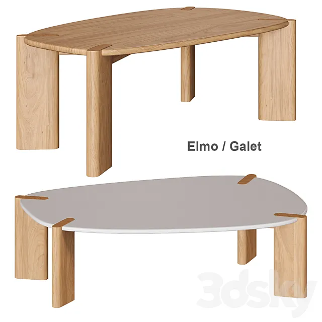 Elmo _ Galet Coffee table La Redoute 3DSMax File