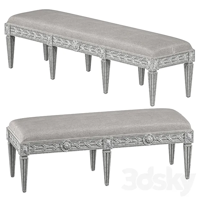 eloquence queen anais bench 3ds Max