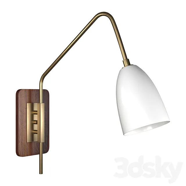 Elska Wall Mount Lamp by Blueprint Lighting Sconce 3ds Max