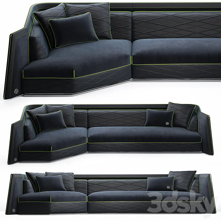 Elve luxury sofa 3DS Max Model