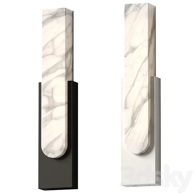 Elvi Home – Marta Marble Wall Lamp 3DS Max Model