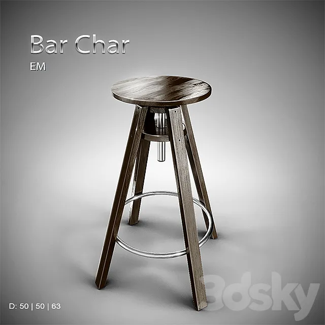 EM _ Bar Chair 3DSMax File