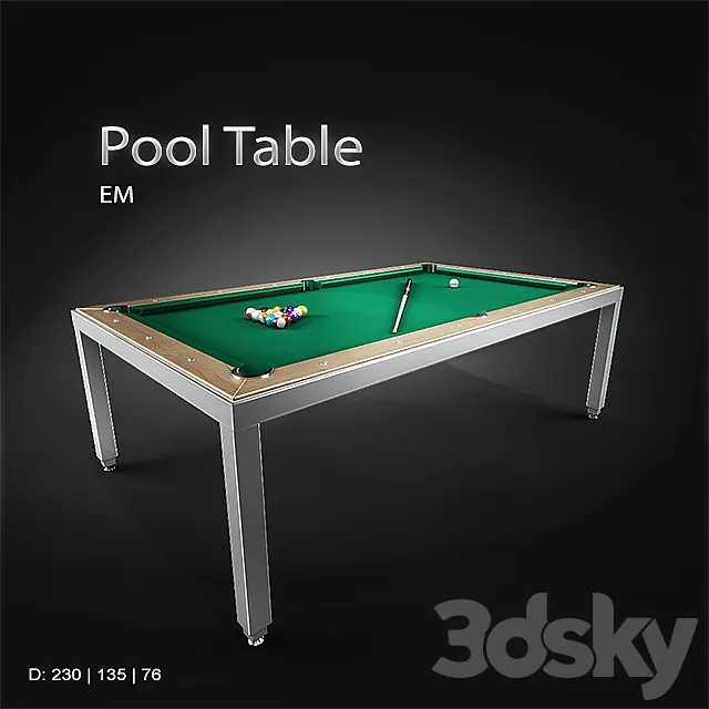 EM _ Pool Table 3DSMax File
