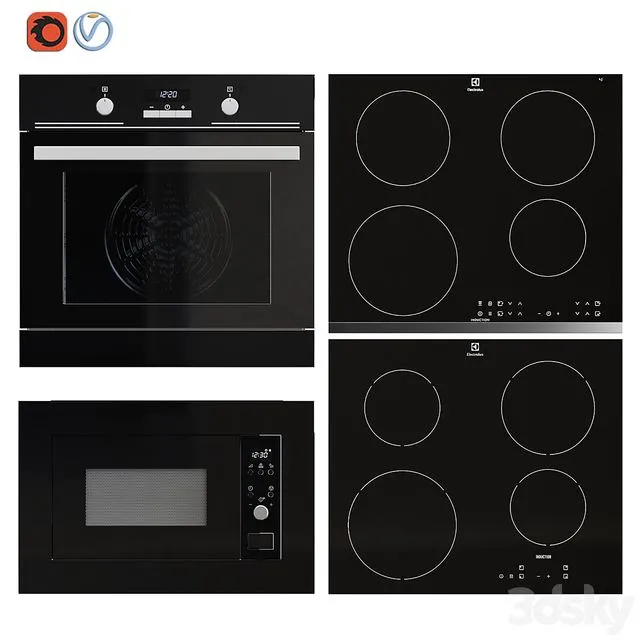 Embedded appliances Electrolux 3dsMax Model
