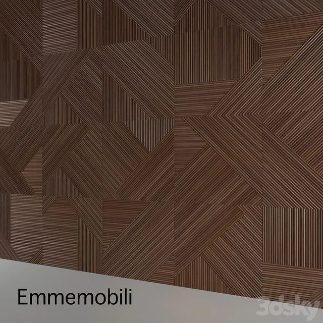 Emmemobili Stripes Boiserie 3dsMax Model