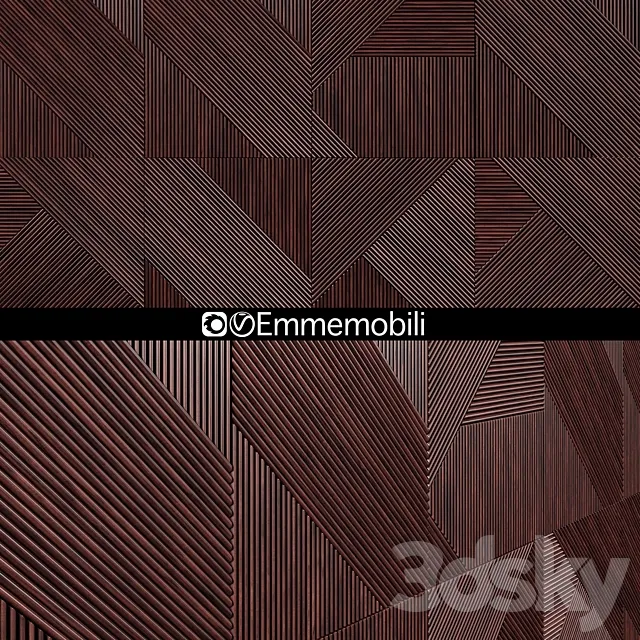 Emmemobili STRIPES BOISERIE panels 3ds Max