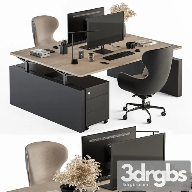 Employee Set Office Furniture 427 3dsmax Download