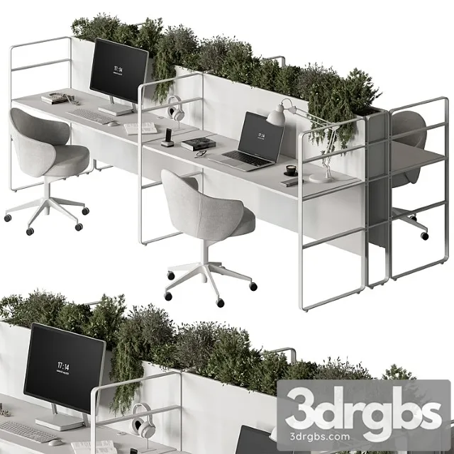 Employee Set Office Furniture 431 3dsmax Download