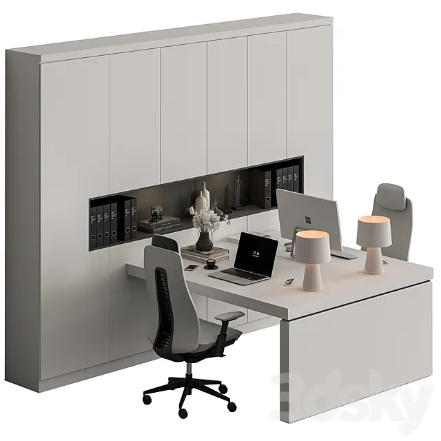 Employee Set – Office Furniture 504 3DS Max Model