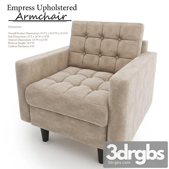 Empress Upholstered Armchair 3dsmax Download