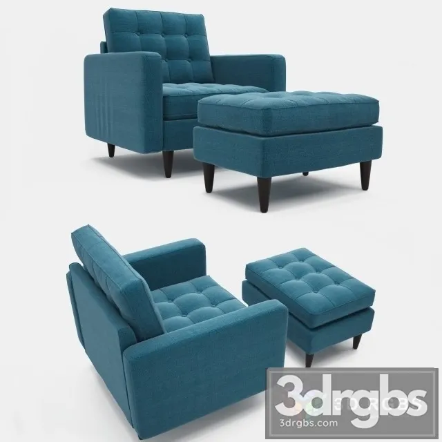 Empress Upholstered Armchair Attoma Azure 3dsmax Download