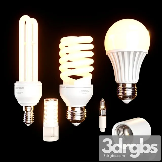 Energy saving lamps set