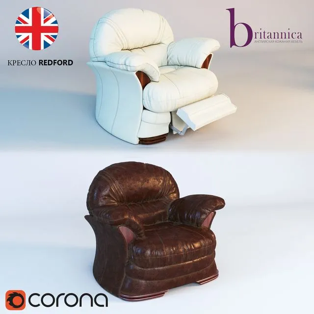 English chair Redford Britanica 3dsMax Model