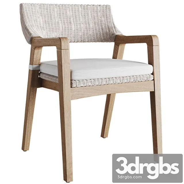 English elm woven lucia outdoor arm chair