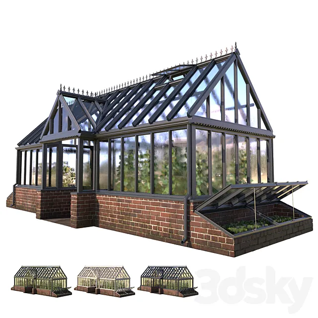 English greenhouse TOTLAND 1 3ds Max