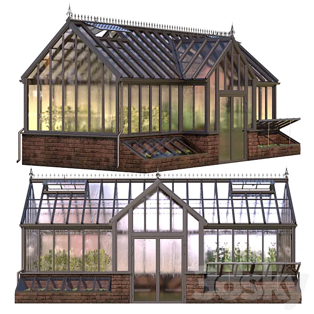 English greenhouse TOTLAND 4 3DS Max Model