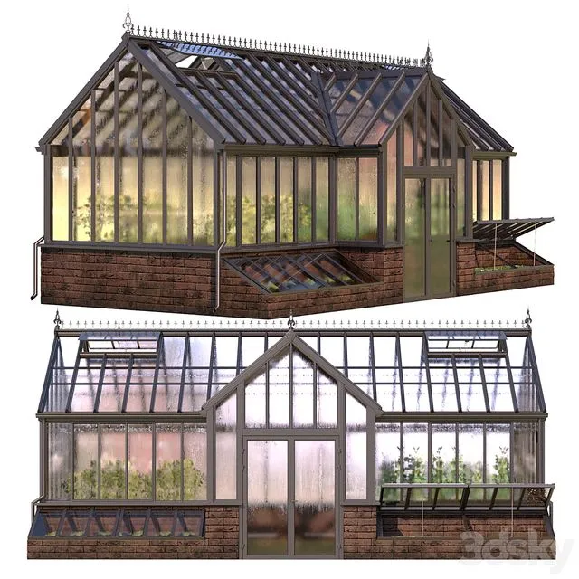 English greenhouse TOTLAND 4 3dsMax Model