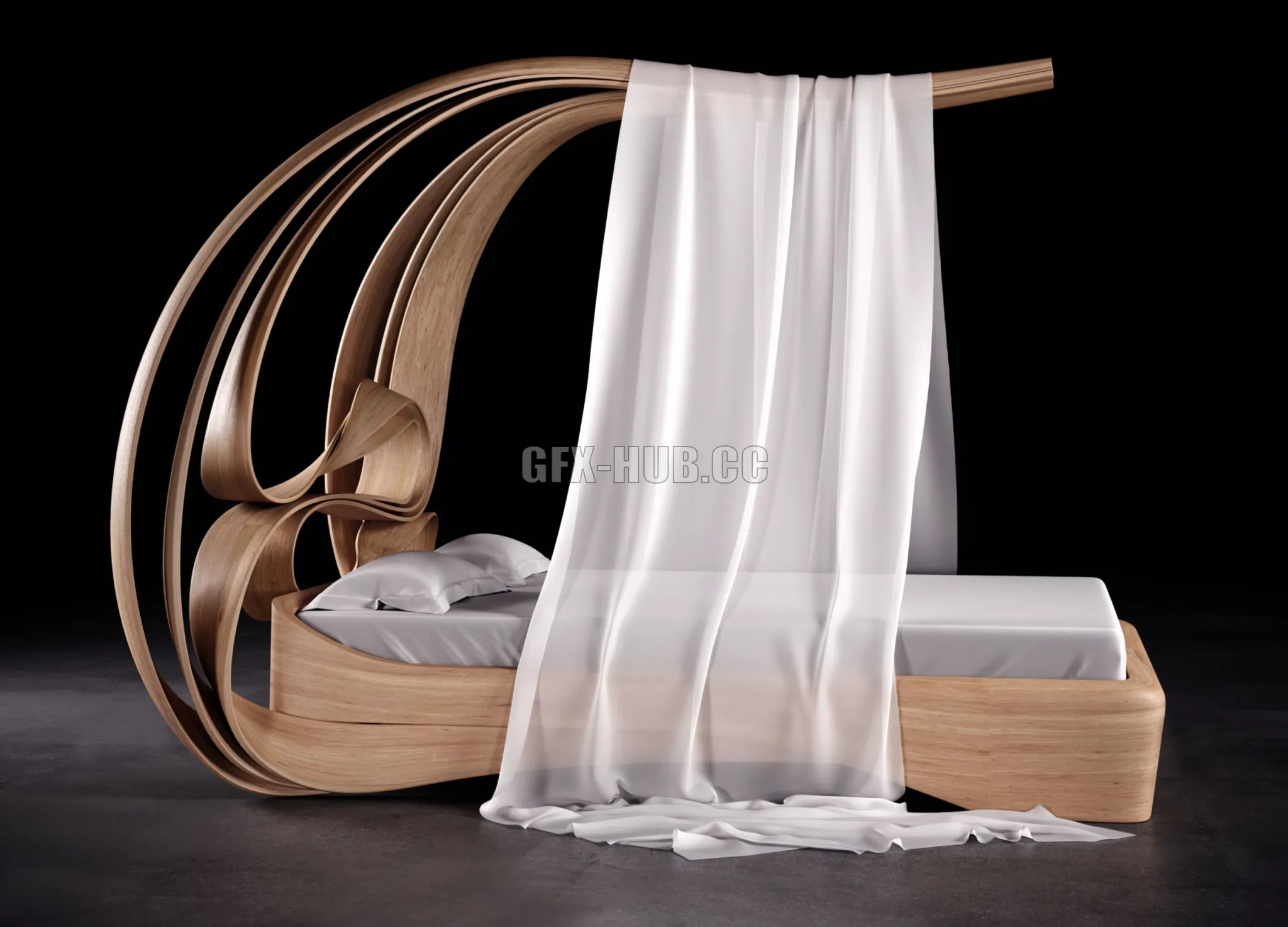 Enignum canopy-bed 1 by Joseph Walsh 3dsMax Model