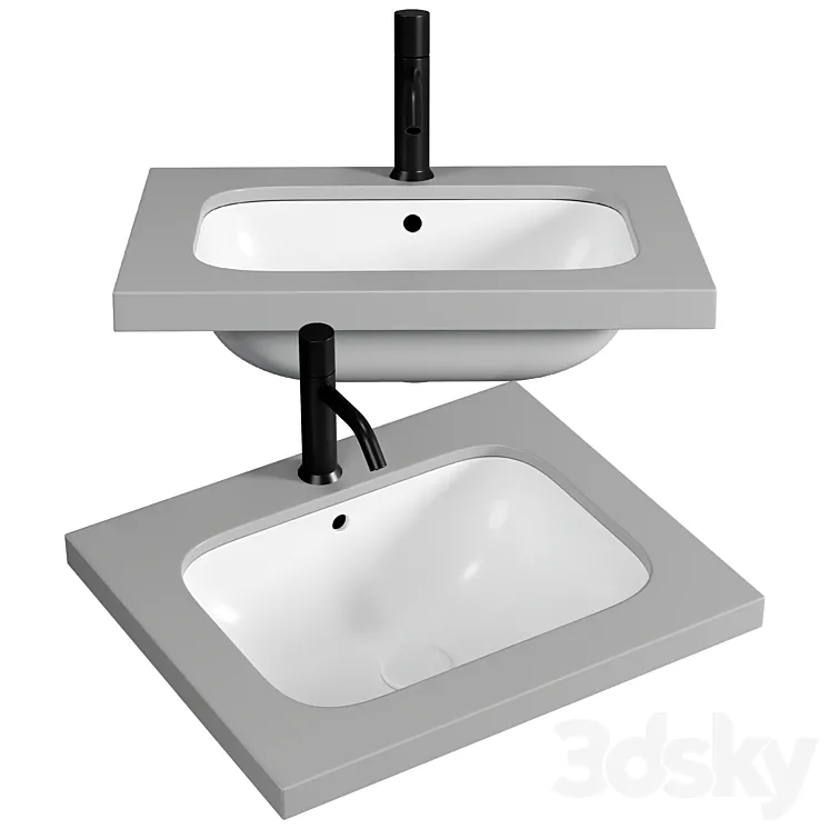 ENJOY Single washbasin By Ceramica Cielo 3DS Max Model
