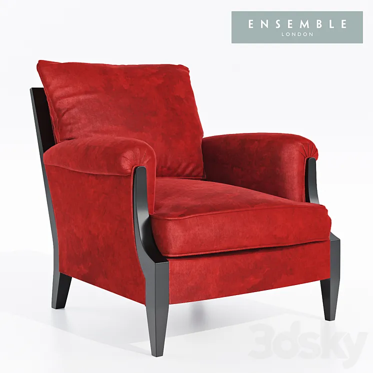 ensemble london DORMAND CLUB CHAIR 3DS Max