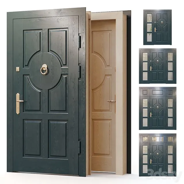 Entrance door for the main entrance 01 3dsMax Model
