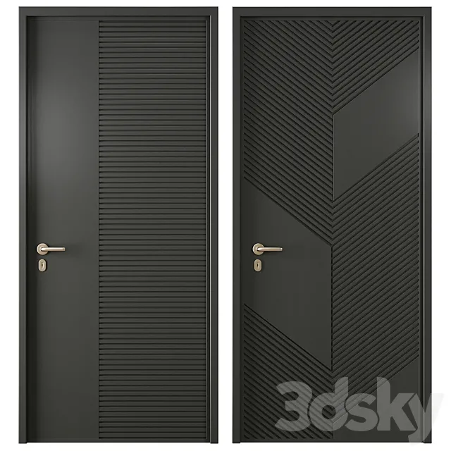 Entrance door set64 3ds Max