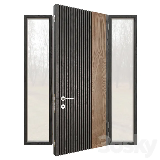 Entrance doors 3ds Max