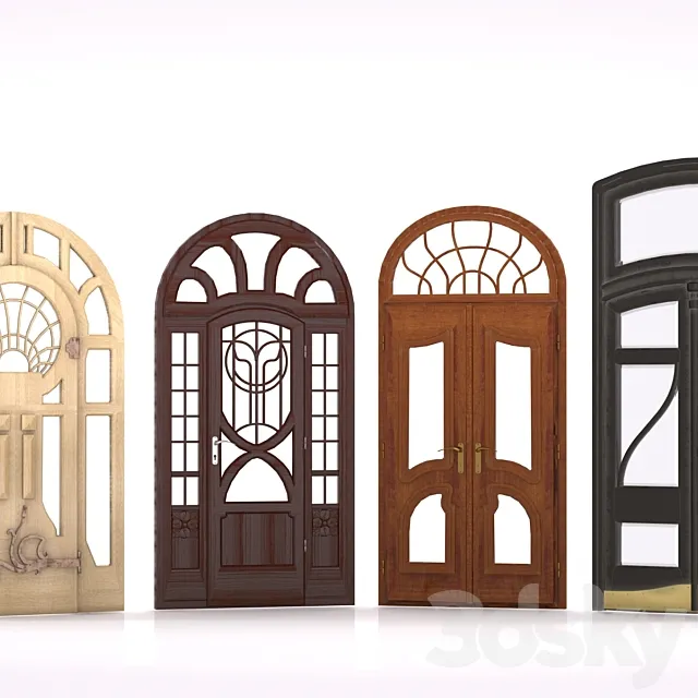 entrance doors 3DS Max Model