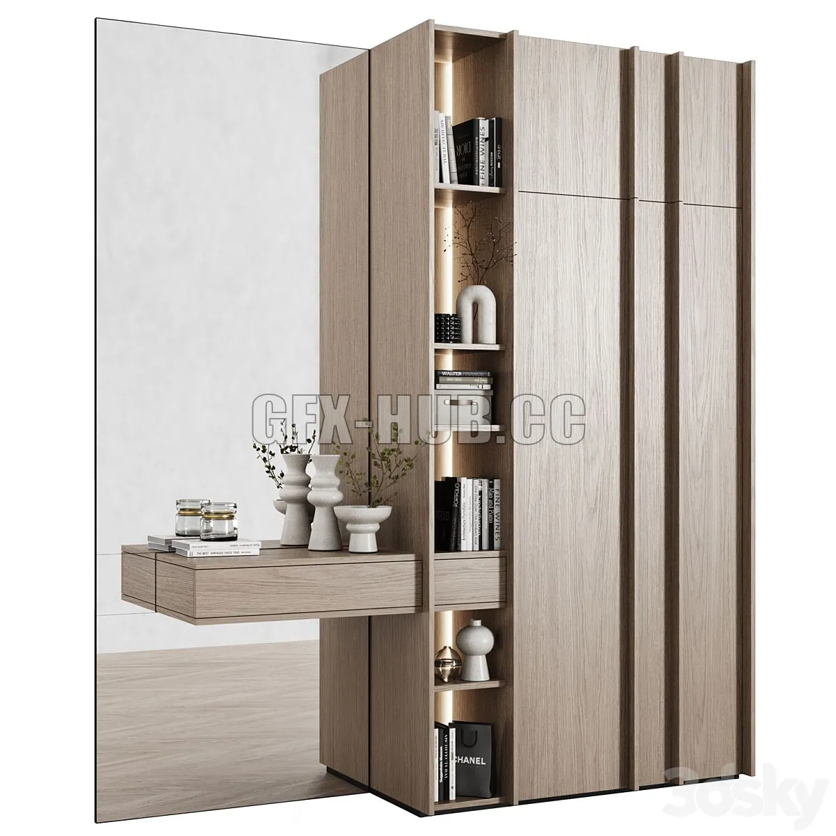 Entrance hall modular in modern style 04 3dsMax Model