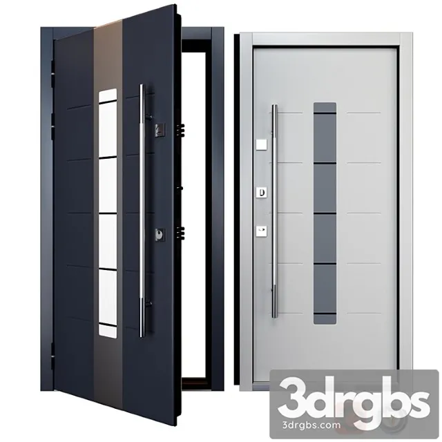 Entrance metal door inox s-1 (your frame) 3dsmax Download