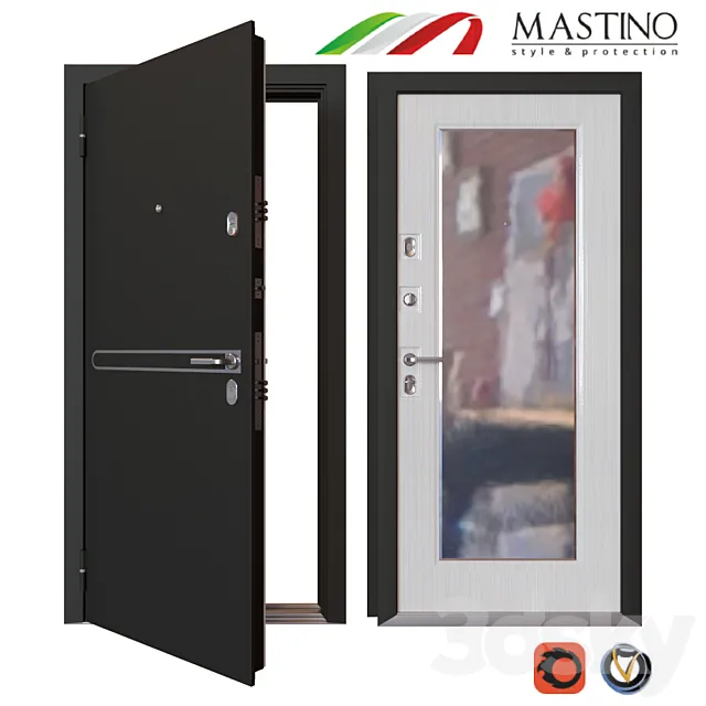 Entrance metal door MASTINO PARKO 3DSMax File