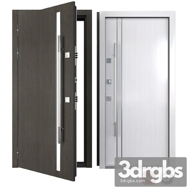 Entrance metal door modern 2 (your frame) 3dsmax Download