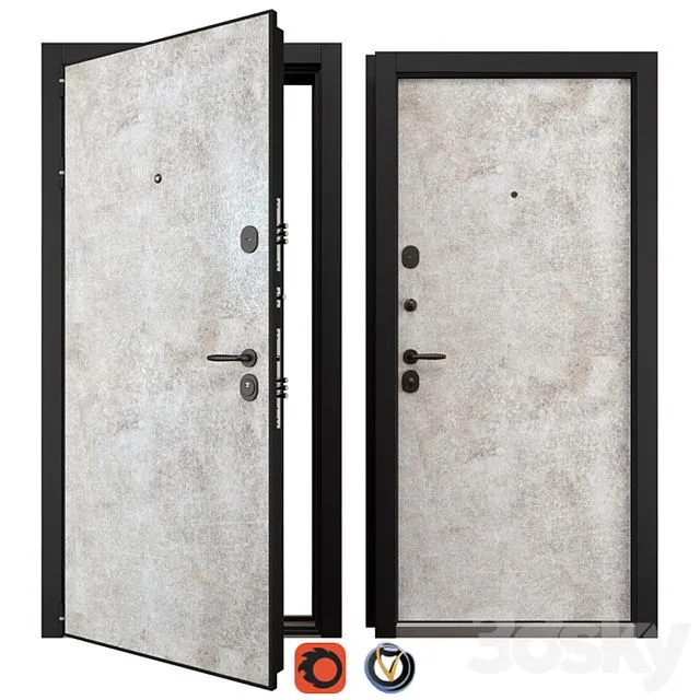 Entrance Metal Door Newest NT HPL 1 3dsMax Model