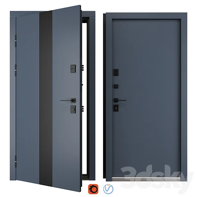 Entrance metal door Olimpia (Abvehr) 3DS Max Model