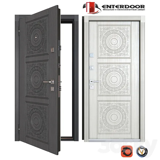 Entrance metal doors EnterDoor Bohema 3ds Max