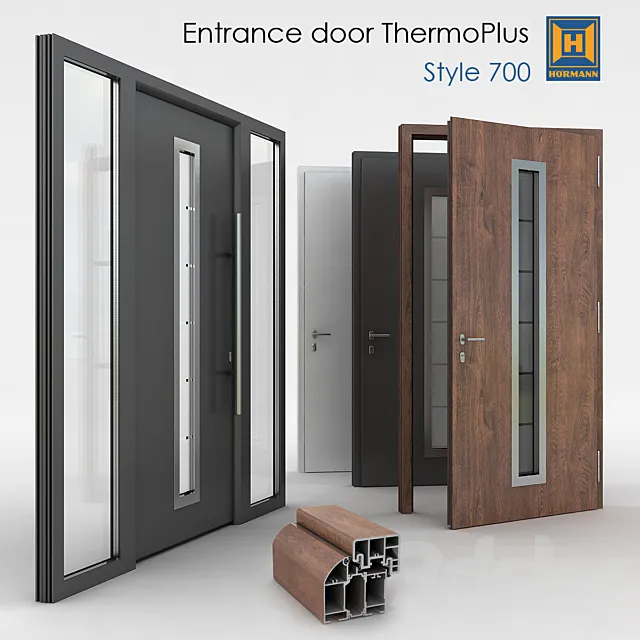 Entrance_door_Hormann_s700 3DS Max Model