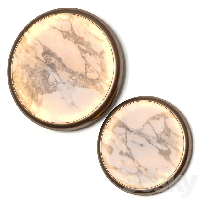 Entrelacs Moon Wall Lamps 3ds Max