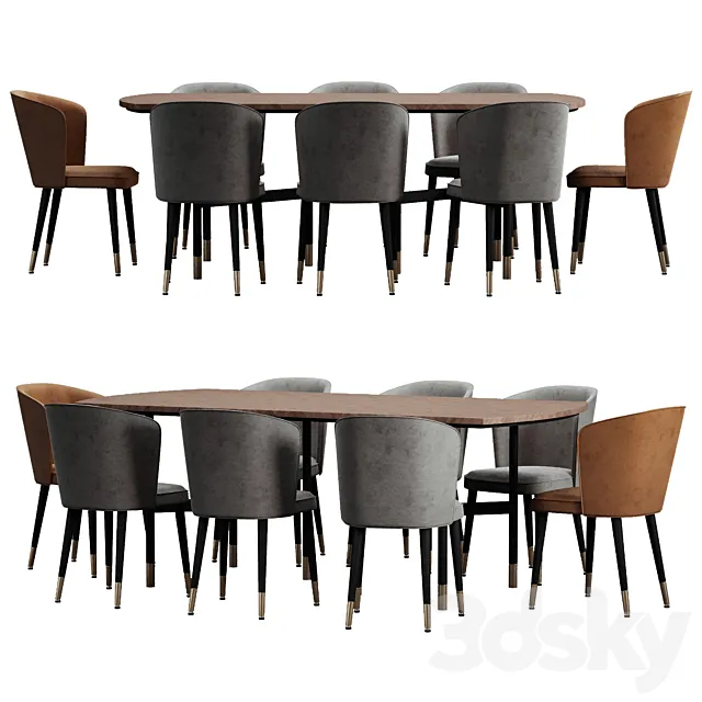 enza home DORIAN Sandalye and Yemek 3ds Max