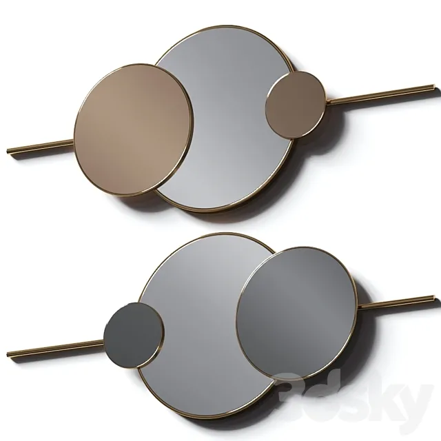 Enza Home Piedra Wall Mirror 3ds Max