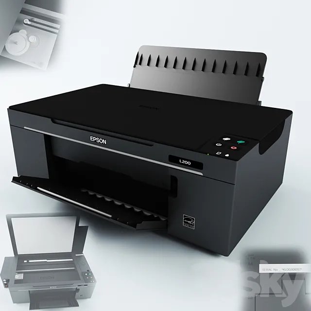 EPSON L200 3dsMax Model