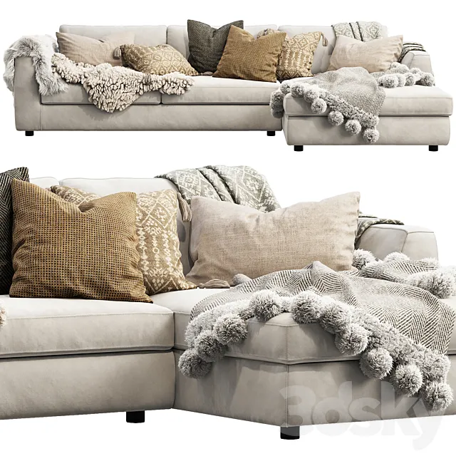 EQ3 Cello Sectional Sofa 3DSMax File