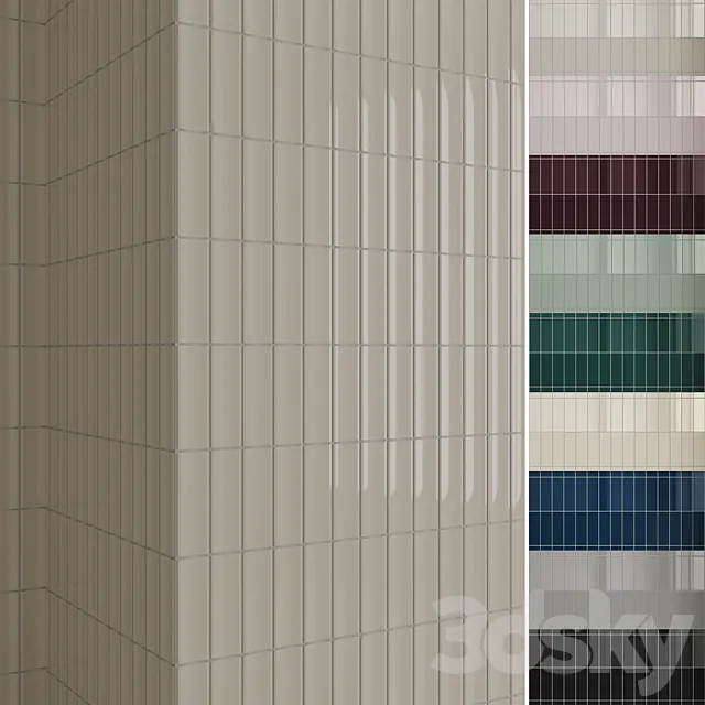 Equipe Vibe wall tile collection 9 colors 3ds Max