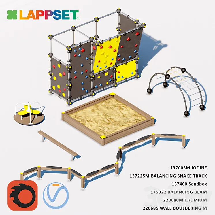 Equipment for children's playground Lappset 3DS Max
