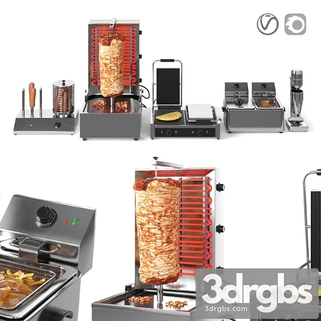 Equipment for Doner Cafe 3dsmax Download