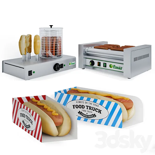 Equipment for hot dogs Fimar 3DS Max Model