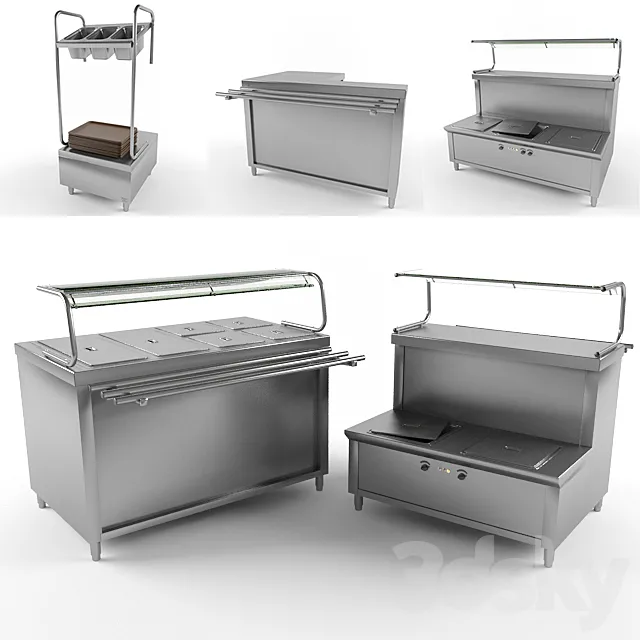 Equipment for public catering 3ds Max